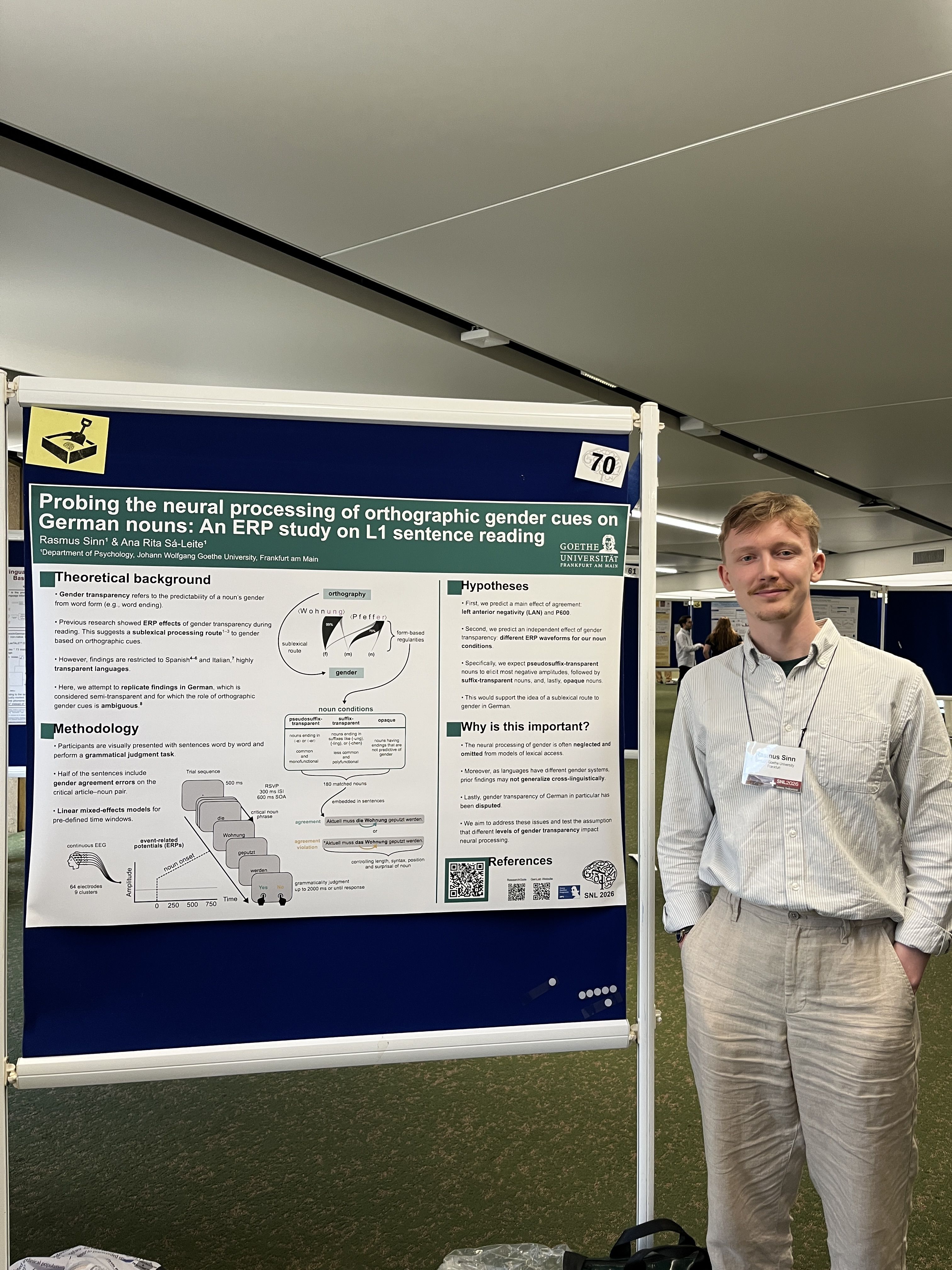 Rasmus Sinn presenting at SNL 2026